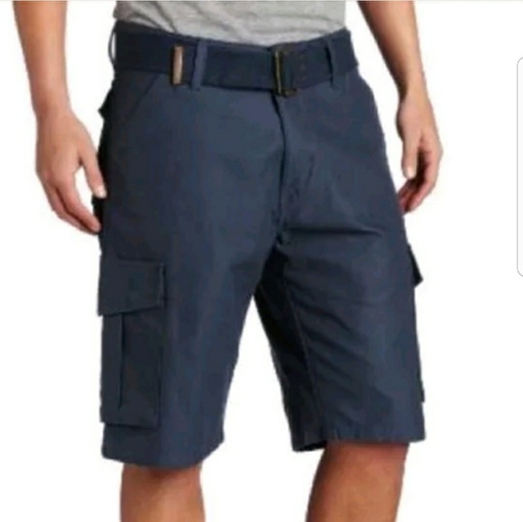 levi's navy blue cargo shorts